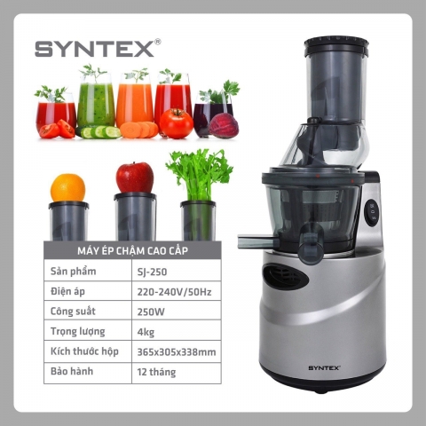 Máy ép chậm cao cấp Syntex SJ250