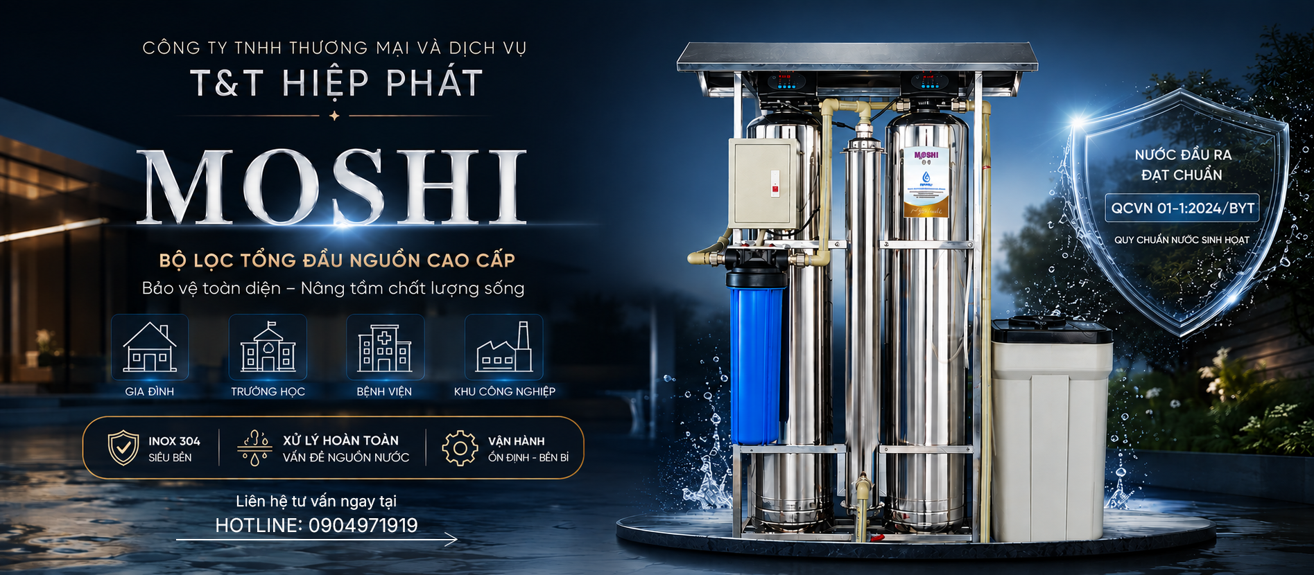 Hệ thống lọc nước tổng đầu nguồn